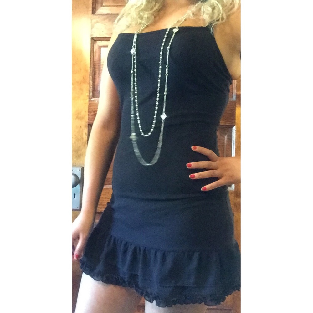 Strap little black dress
